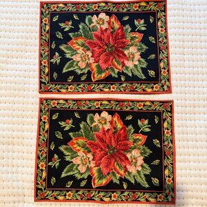 APRIL CORNELL set of 2 Christmas placemats